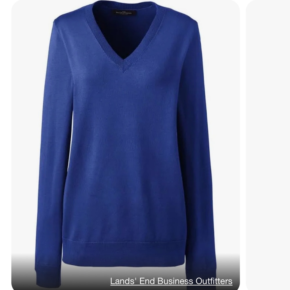 Lands' End Women's Performance V-Neck Sweater